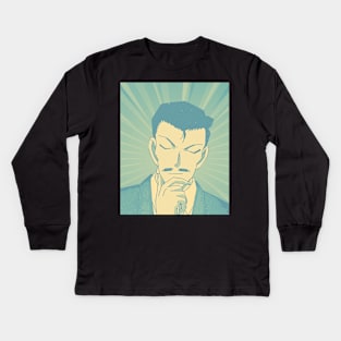 kogoro mouri Kids Long Sleeve T-Shirt